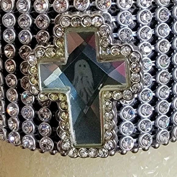 New Western Moments Decorative Candle with Bling Cross - Picture 3 of 5